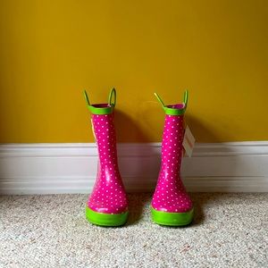 Gymboree pink rain boots